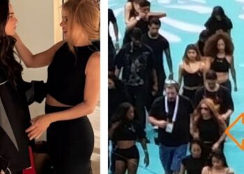 1,2,3, probando... Captan a Shakira y Belinda ensayando en el Estadio Azteca para la inauguración del Mundial