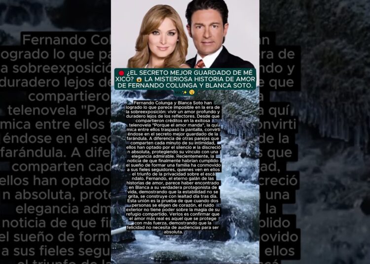 🔴 ¿Fernando Colunga es papá? 💍 La increíble historia de amor con Blanca Soto que ocultaron por años.