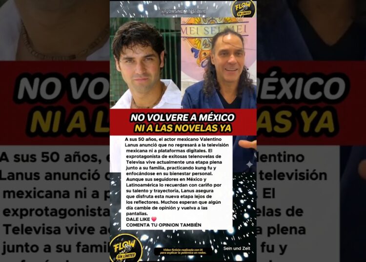 La nueva vida de Valentino Lanus lejos de las cámaras”
