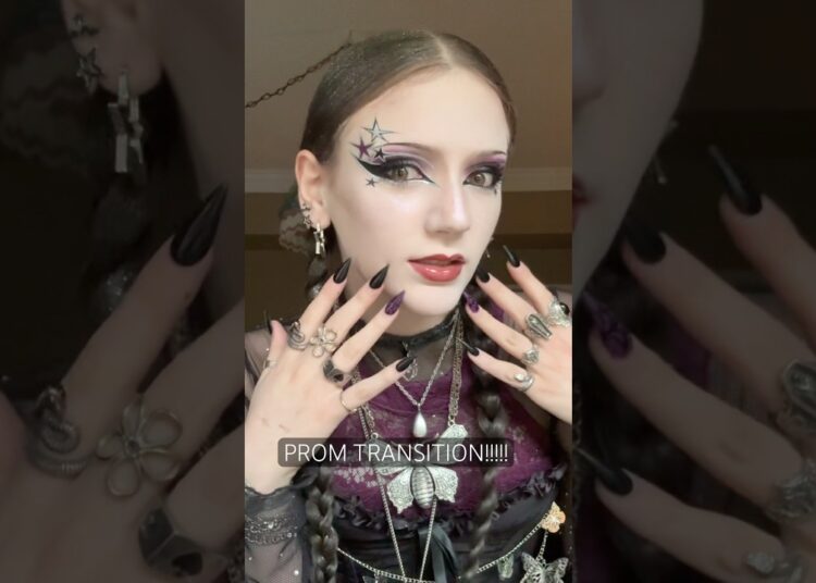 #prom #music #goth #gothic #eyeliner #eyemakeup #makeupartist #makeuplook #dress #outfitideas #short