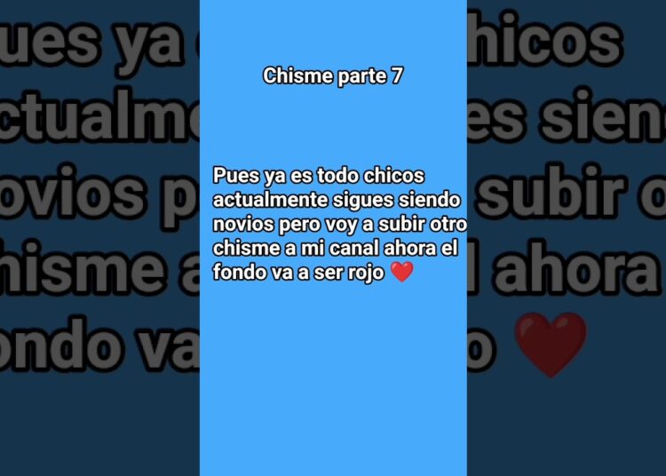 quieren más chismes?