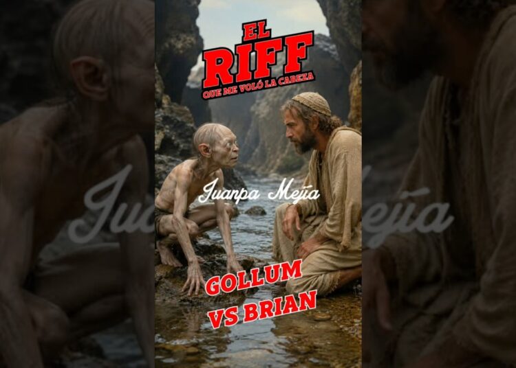 🫈 “Gollum vs Brian” por Juanpa Mejía.     #elriff #musica #musicos #guitarristaslatinos #guitar