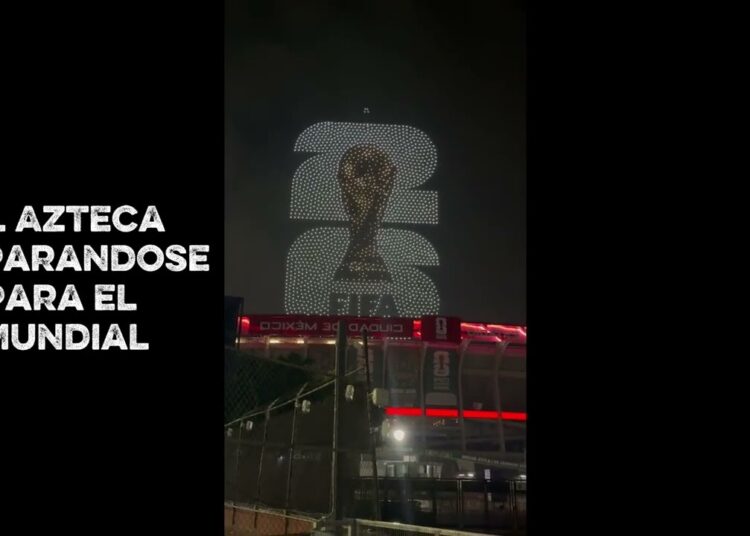 Filtran Show de Drones | El Azteca preparándose para el Mundial. 🇲🇽