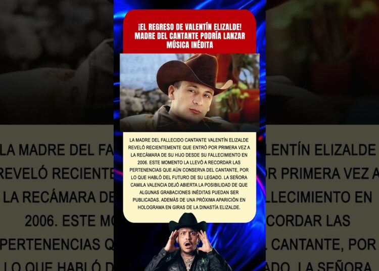 ¿Sacarán rolas inéditas de Valentín Elizalde?? #noticias #mexico #news #espectaculo