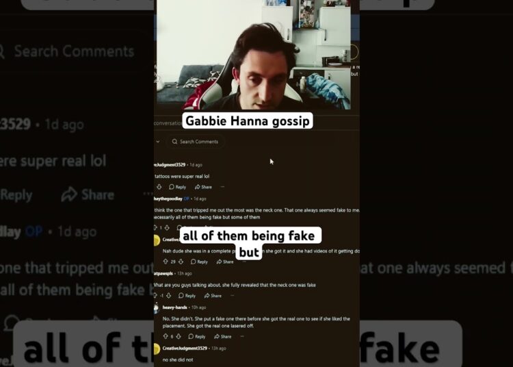 Gabbie Hanna Reddit gossip