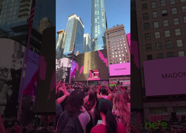 CONFESSIONS II – Grindr Exclusive Live music concert by Madonna at TXS Stage, Times Square, NYC