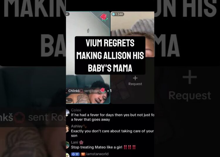 Vium regrets making Allison his baby’s mama #vium #vium6k #allisonmae #babymamadrama