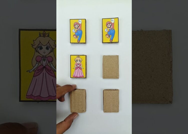 Super Mario Memory Card Game ❤️ #supermario​ #luigi​ #challenge​ #art