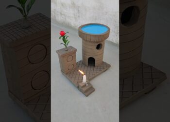 destroying a beautiful miniature clay house 😱#shorts