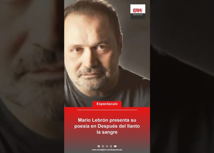 # Mario Lebrón presenta su nuevo poemario en el Teatro Nacional