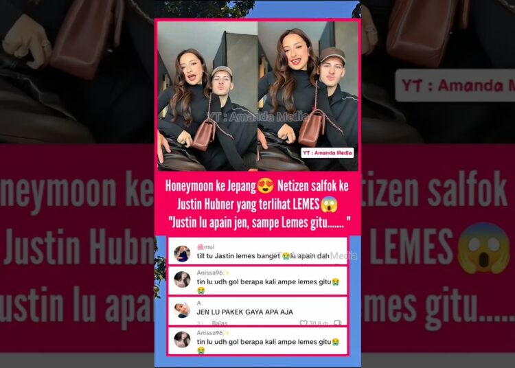 Honeymoon ke Jepang😍 Netizen salfok ke Justin Hubner yg trlihat LEMES😱 #justinhubner #jennifercoppen