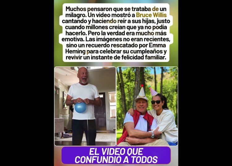 Bruce Willis reapareció cantando y la verdadera historia detrás del video sorprendió a todos