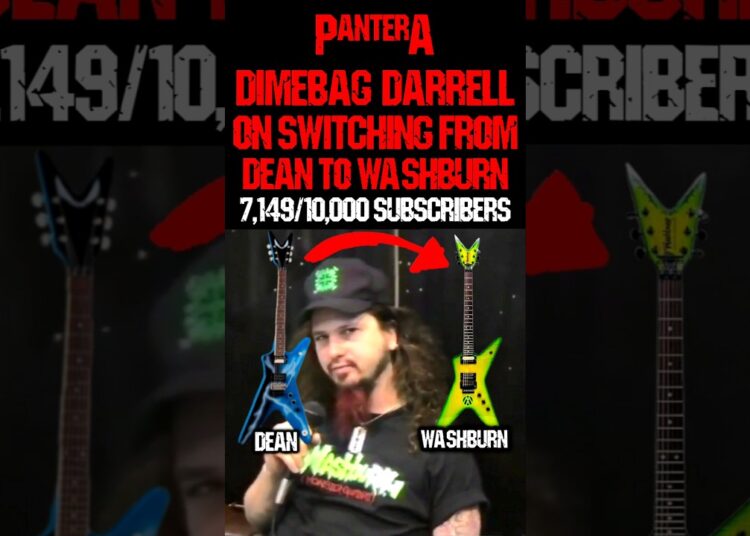 Dimebag Darrell On Switching From Dean To Washburn Guitars #shorts #trending #viral #music #metal