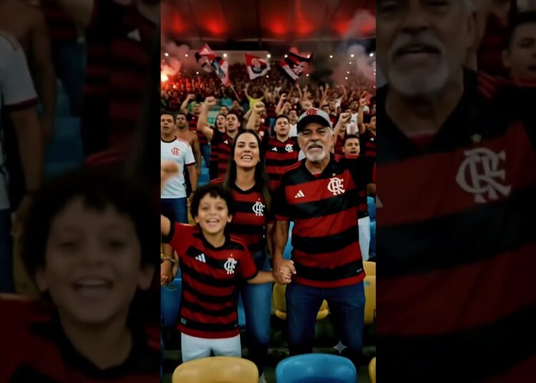 A atmosfera estava simplesmente eletrizante com a festa da torcida Rubro-Negra.