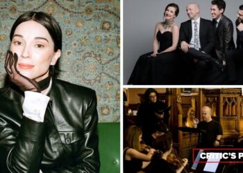 De izquierda a derecha (en el sentido de las agujas del reloj): el guitarrista superestrella St. Vincent (Foto: OK McCausland); el Ladom Ensemble (Foto cortesía de los artistas); el Proyecto Trinity Bach (Foto cortesía de los artistas)