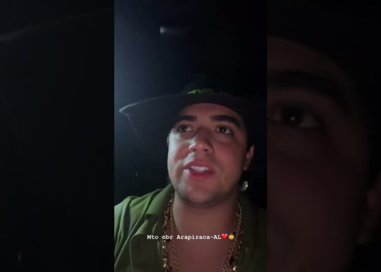 Natanzinho Lima indo a mais um show
