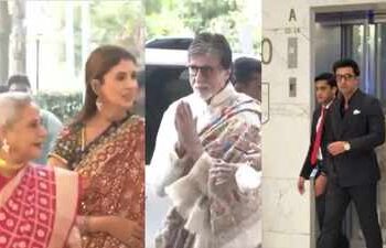 Amitabh Bachchan, Jaya Bachchan, Shweta Bachchan Ranbir Kapoor, Ravi Kishan: celebridades asisten a la boda de la hija de Supriya Sule - VER VIDEOS