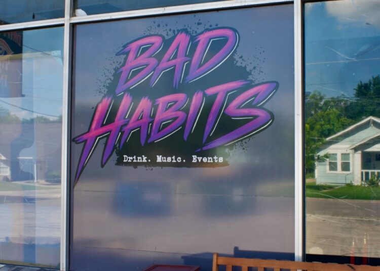 Bad Habits co-owner Bella Mahurin also owns Drippy Eyes Ink, a tattoo shop next door to the event space. (Adam Doe/Community Impact)