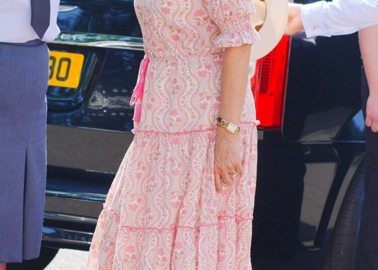 Sophie, duquesa de Edimburgo durante una visita a la Casa de Gobierno de Jersey
