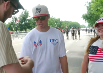Jordan Klepper Shows Pics Of Trump And Shirtless Obama, Asks Who Would Win UFC Fight