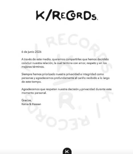 La artista eligió sus redes sociales para confirmar la noticia. (IG Kenia OS)