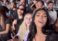 Kim Kardashian, Stephanie Shepherd y Emma Roberts asistieron al concierto de Ariana Grande en Los Ángeles el 13 de junio. Crédito: Crédito: kimkardashian/Instagram