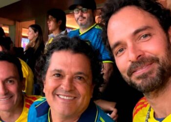 La Selección Colombia de las tribunas: los famosos que alentaron al equipo nacional en México