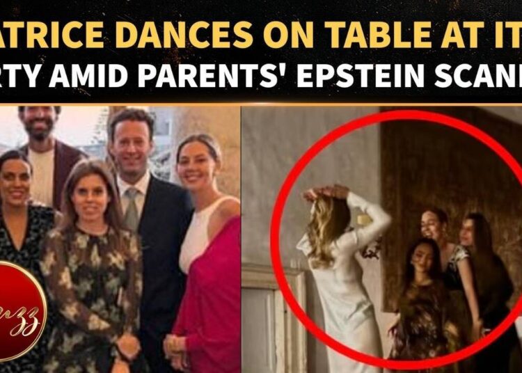 La princesa Beatriz se suelta el pelo en una fiesta en Italia en medio del misterio del 'desaire' de la boda real de Peter Phillips