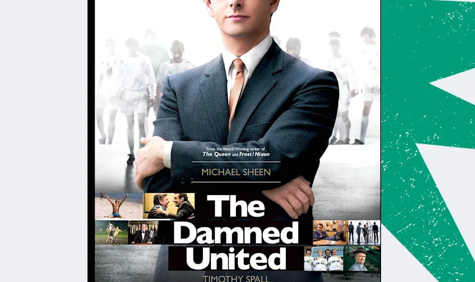 Póster de película que muestra a Michael Sheen en "Los Malditos Unidos."