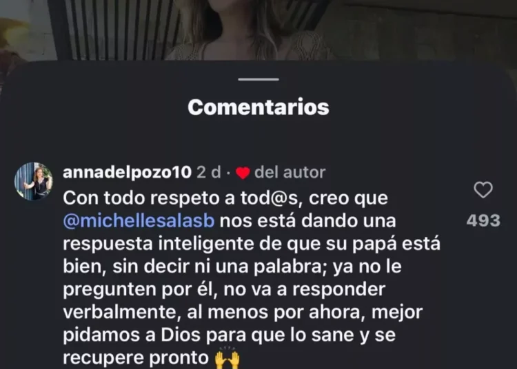 Michelle Salas reacciona por primera vez a los rumores sobre la salud de Luis Miguel