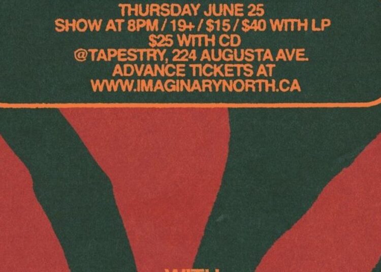 Música tranquila de Toronto, espectáculo de lanzamiento del álbum en Tapestry el 25 de junio