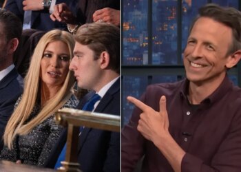 Seth Meyers Dunks On 1 Of Trump’s Kids With Joke About The President At Knicks Game