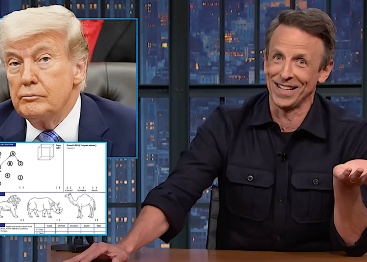 Seth Meyers Nails 1 Alarming Detail In Trump's Cognitive Test Story