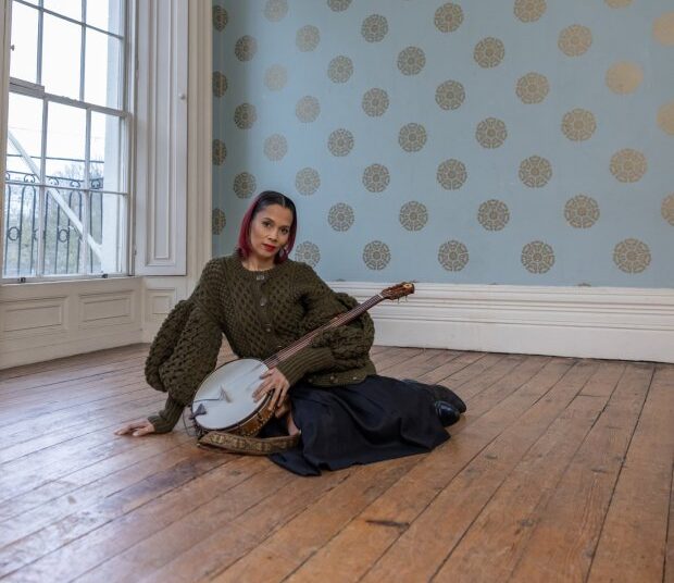 Pulitzer Prize-winning opera composer and banjo-championing Grammy Award-winner Rhiannon Giddens and her band will perform an ArtPower concert on Feb. 11. (Courtesy ArtPower)