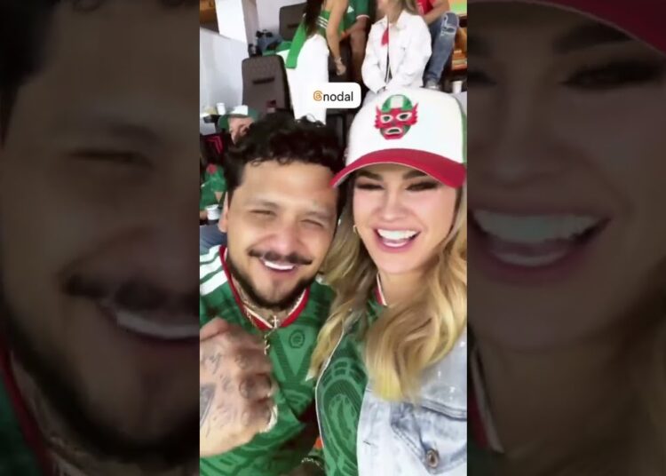 ANGELA AGUILAR CON SU ESPOSO CHRISTIAN NODAL CELEBRANDO EL TRIUNFO DE MEXICO #angelaaguilar #nodal