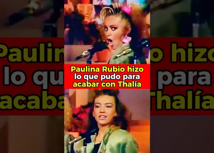 😱 Paulina Rubio hizo lo que pudo para acabar con Thalía