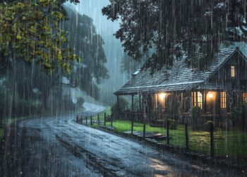 Sonido de Lluvia Relajante para Dormir en 2 Minutos – Lluvia y Truenos en Bosque Brumoso 319
