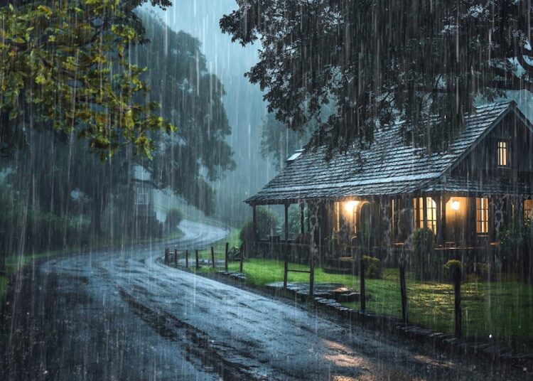 Sonido de Lluvia Relajante para Dormir en 2 Minutos – Lluvia y Truenos en Bosque Brumoso 319