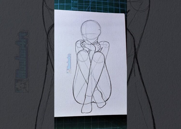Just drawing the pose of a cold girl #drawing #manga #anime #howtodraw #art #tutorial