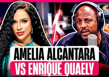 AMELIA ALCÁNTARA LE DA PARA ENRIQUE QUAELY DEL MAÑANERO Y LO PONE EN PUESTO / ENRIQUE LE RESPONDE