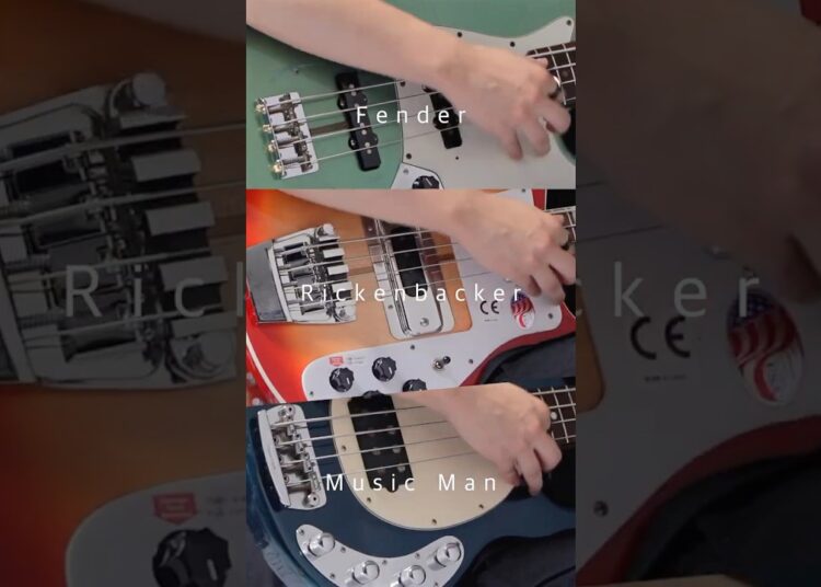 【3大ブランド激突】Fender vs Rickenbacker vs Music Man!歴史を作るベースサウンドをガチ比較。
