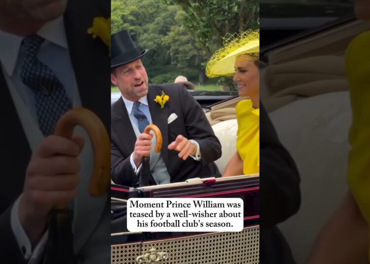 Beautiful moment between Prince William and a football fan as he teased the Prince about his club.