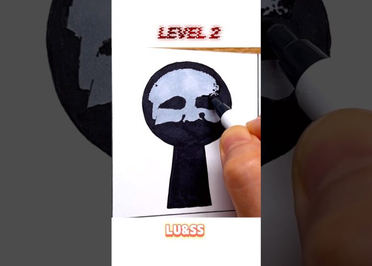 Drawing Sprunki Black in Different Levels.