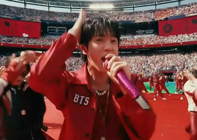 BTS Dynamite performance at Halftime show at FIFA World Cup Final 2026 vs Spain vs Argentina