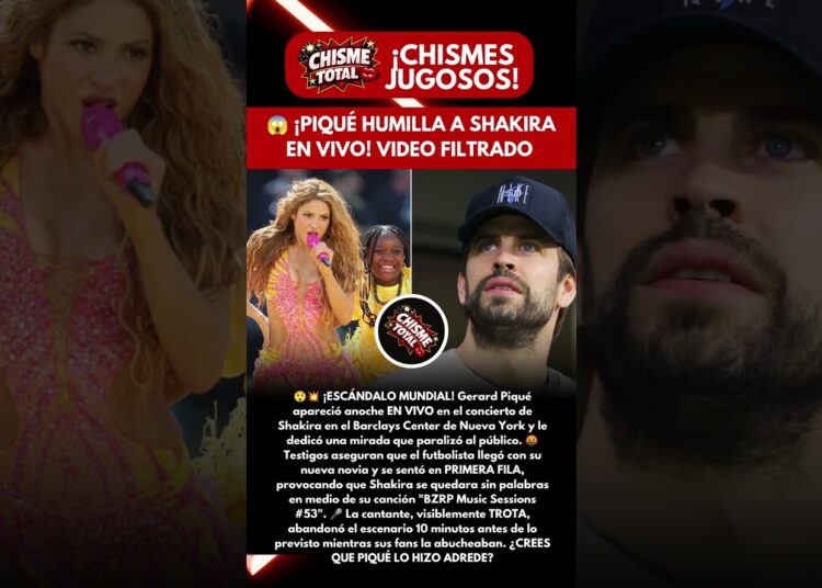 ¡ESCONDIDO! GERARD PIQUÉ APARECE EN CONCIERTO DE SHAKIRA Y LA HUMILLA DELANTE DE 20.000 FANS