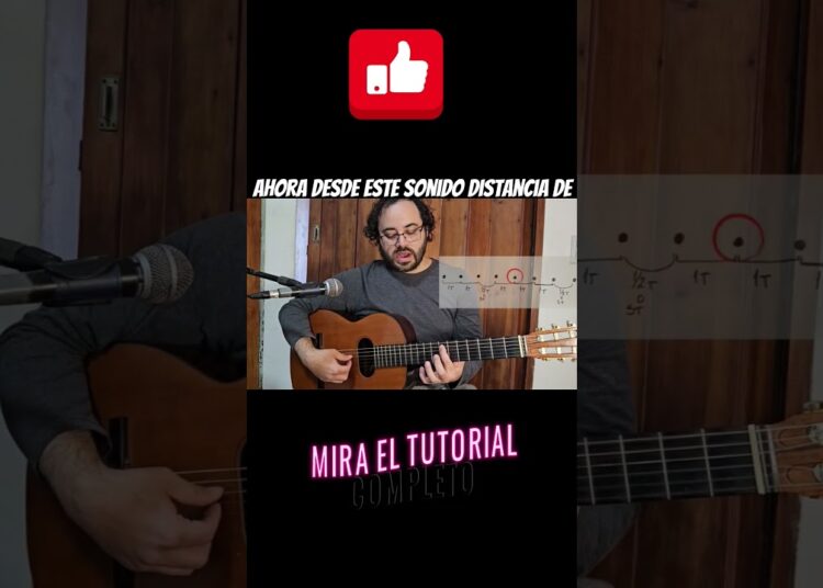 Escala mayor en la 5° cuerda #musica #guitarra #guitar #principiantes #teoriamusical #tutorial