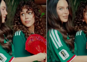 Con la camiseta de la Selección Mexicana, Belinda y Danna expresaron su confianza en que el equipo avance a los Cuartos de Final del Mundial 2026./ IG