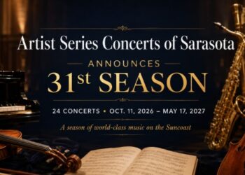 Artist Series Concerts of Sarasota anuncia la temporada 2026-27 con 24 presentaciones en todo Suncoast