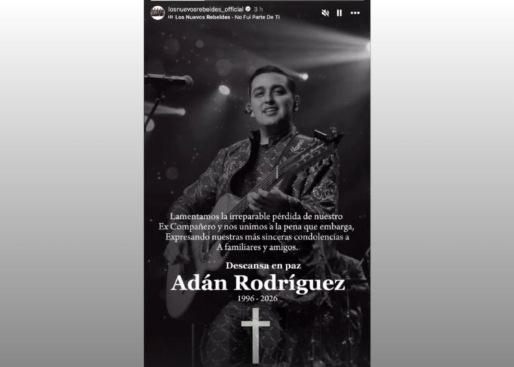 El cantante Adán Rodríguez fue asesinado