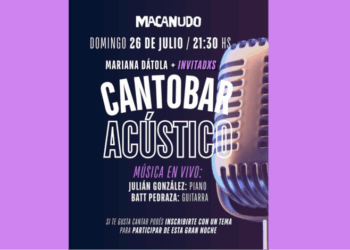 Cantobar Acústico en Tandil: Mariana Dátola y cantantes invitados se presentan en Macanudo – AGENDA CULTURA Y ESPECTACULOS